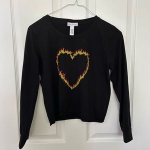 teen black long sleeve shirt